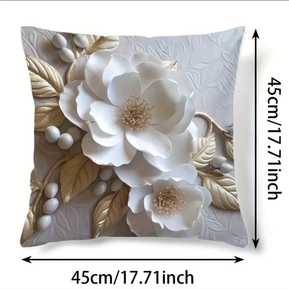 Set of 2 🪴 Throw Pillowcases - 2D Digital Printed Pillowcase 2D Floral Pattern - Picture 6 of 8